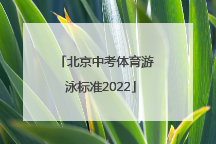 「北京中考体育游泳标准2022」北京中考体育考试项目 游泳