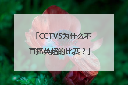 CCTV5为什么不直播英超的比赛？